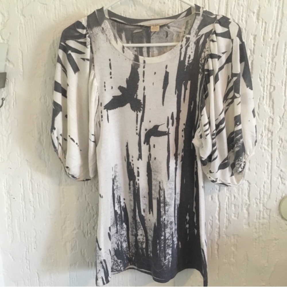 Forever 21 White and Dark Gray Sweater Dress Size Small